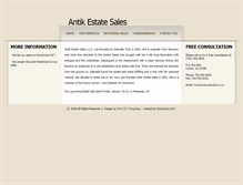 Tablet Screenshot of antikestatesales.com